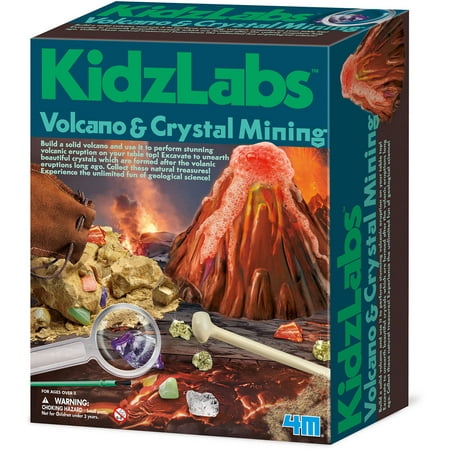 4M Volcano and Crystal Mining Science Kit