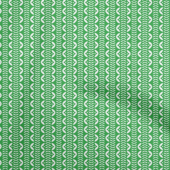 oneOone Polyester Spandex Green Fabric Asian Block Dress Material Fabric Print Fabric By The Yard 56 Inch Wide