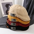 thumbnail image 4 of Retro Warm British Style Harajuku style Painter Hat Peaked Cap Autumn Winter Women Cap Korean Style Hat Cotton Berets Men Berets GREY, 4 of 8