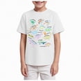 thumbnail image 1 of gdxvjhbj T-Shirt pour Garçons T-Shirts pour Garçons T-Shirts Graphiques pour Tout-Petits Garçons T-Shirts à Manches Courtes Col Ras du Cou Hauts pour Petits Garçons Taille 7-8 (Blanc, 7-8 Ans), 1 of 4