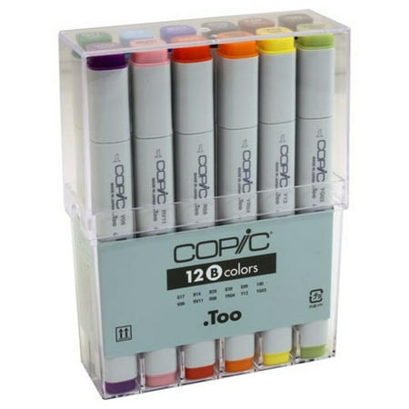 Copic® Classic Marker Set, 12-Color Basic Set (Best Paper For Copic Markers)