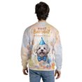 thumbnail image 5 of Watercolor Bichon Frise Happy Birthday Celebration Balloons Gift Party All Over Print 3D Sweatshirt Unisex Merch Bichons Dog Lovers Gifts Idea - 00028, 5 of 6