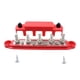 thumbnail image 4 of Bloque de distribución de energía de barra colectora genérica a prueba de polvo de 5 pernos con terminal de cubierta M10 rojo, 4 of 8
