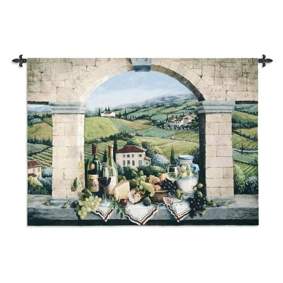 Fine Art Tapestries Vino De Tuscany Wall Tapestry