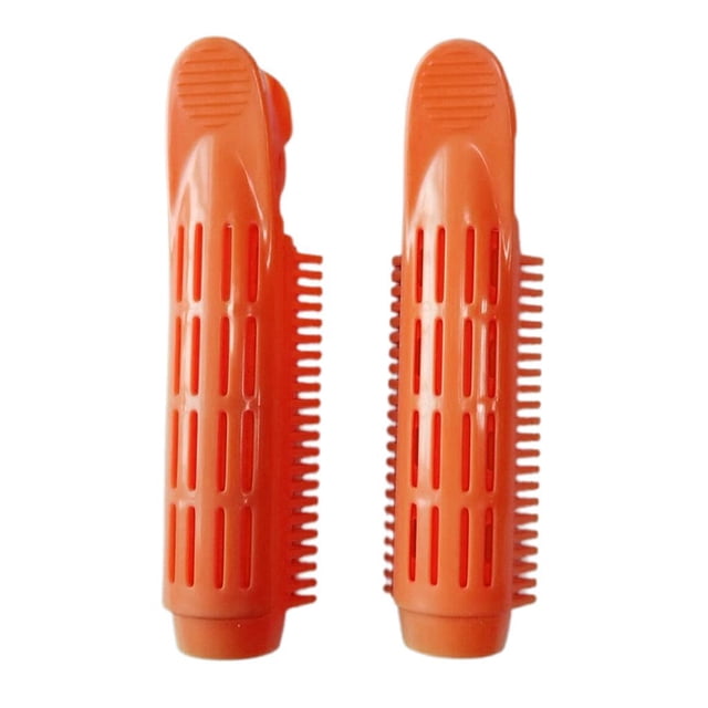 Autoagarre que sostiene los bigudíes de Rodillos Cling Curling Tools Pro naranja shamjiam Rodillos para el cabello Root Fluffy