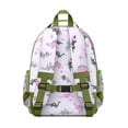 thumbnail image 3 of LightPurple Dinosaurs Flowers Pattern Backpack for School,Cute School Bag,Schoolbag with Adjustable Shoulder Straps & Padded Back,15.25"x11.5"x5.25", 3 of 5