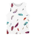 thumbnail image 5 of WRKEKC Girls Summer Tank Tops, Casual Tank for Girls, Toddler Kids Cute Print Soft Sleeveless Round Neck Tank Tops, 5 of 6