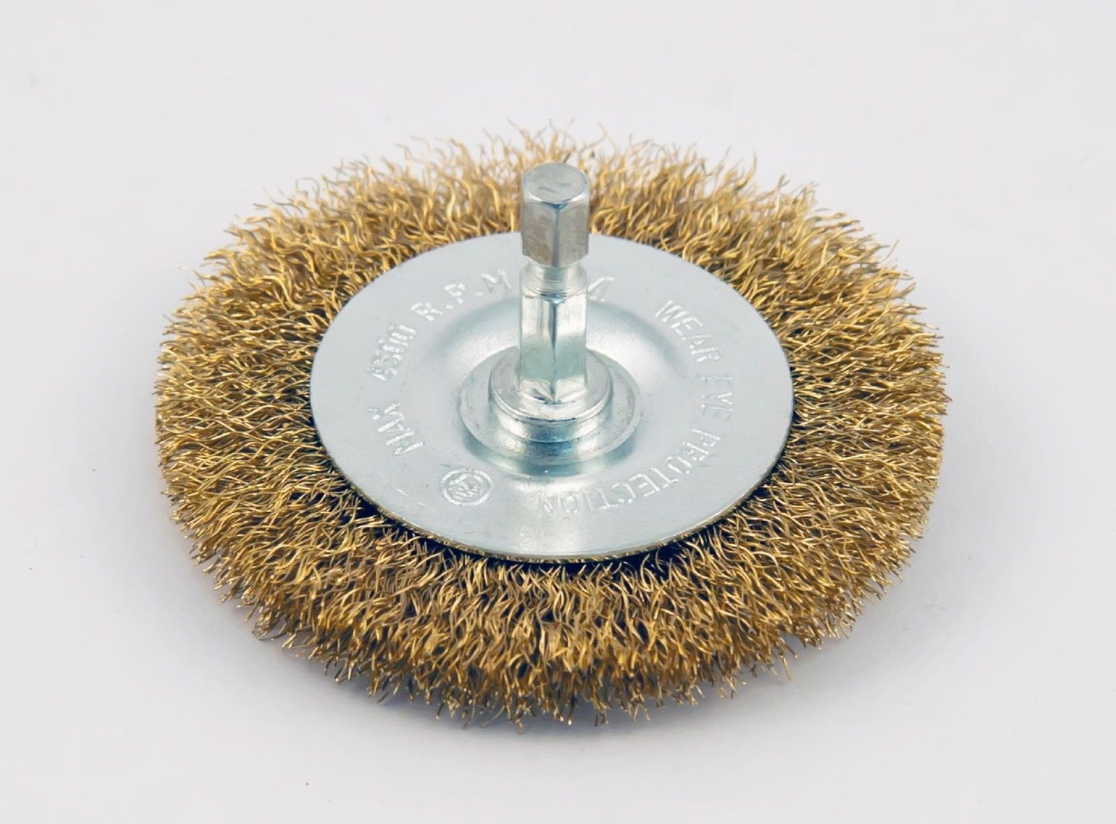 Craftsman Wire Wheel 3 in. Brush Fine 1/4 in. Hex Shank BrassCoated