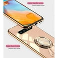 thumbnail image 5 of Compatible with Samsung S10 Plus Case Silicone TPU Shockproof Samsung Galaxy S10 Plus Phone Case Plating Astronaut Cute Pattern TPU Cases with Ring (Apricot), 5 of 14