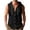 *Black, variant on VBVC Men's Cotton-Linen Sleeveless Hooded Shirt , Button Down Chest Pocket Tank Top For Men,Black,S-2XL