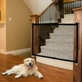 thumbnail image 1 of Dog Safety Barrier, Adjustable Magic Gate,Retractable Pet Barriers for Stairs Kitchen Portable Folding(180 x 72cm), 1 of 5