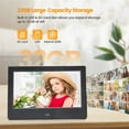 thumbnail image 4 of Cadre Photo Numérique LED 7 Pouces avec Résolution 1024x600, Écran 16:9, Prend en Charge la Lecture de Vidéo/image/musique 1080P, Fonctions Horloge/calendrier/alarme, Carte SD Max 32 Go & USB, Audio Stéréo, Plastique ABS, 4 of 7