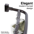 thumbnail image 4 of Double Curved Oil Rubbed Bronze Shower Curtain Rod Wall Mounted Adjustable 44 to 70 inches, 4 of 11