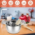 thumbnail image 2 of Ghojet Pomegranate Peeling Tool 304 Stainless Steel Pomegranate Peeler High Efficiency Pomegranate Deseeder Anti-Slip Pomegranate Aril Removal Tool Set with Bowl and Wooden Hammer for Home Kitchen, 2 of 8