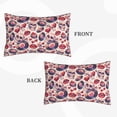 thumbnail image 2 of Lsque record rock Skull lips Pattern Pillow Case – Soft & Cozy Throw Pillow Cover, Hypoallergenic Cushion Case for Sleeping Women with Envelope Closure-16"x24", 2 of 6