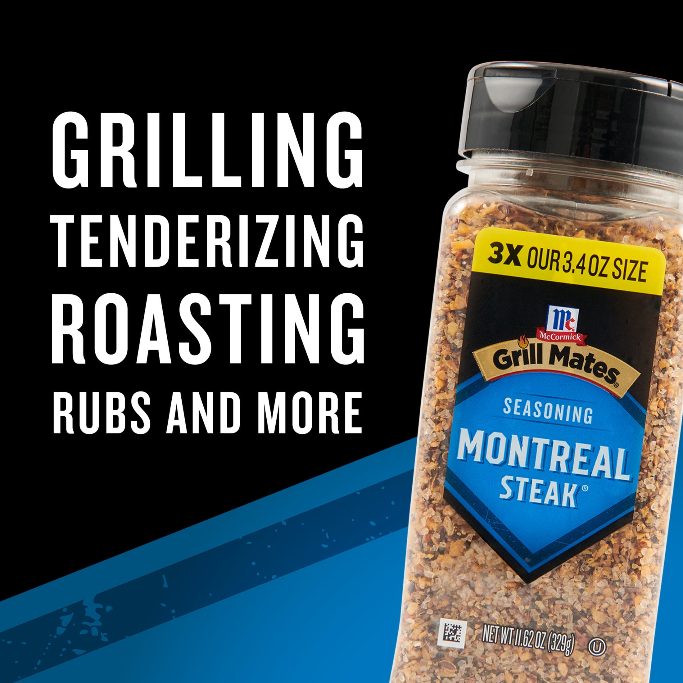 (6 pack) Grill Mates Montreal Steak Seasoning, 11.62 oz Bottle