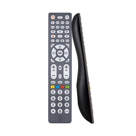 GE 8-Device Backlit Universal TV Remote Control in Brushed Graphite, 47510
