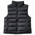 thumbnail image 3 of Ailaofu Women's Lightweight Quilted Puffer Vest Sleeveless Button Padded Gilet, 3 of 3