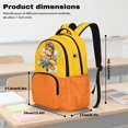 thumbnail image 7 of FKELYI School Backpack for Boys & Girls Schoolbag Lightweight Bookbag with Multi-Pockets Cartoon Tiger Yellow Print Elementary Middle School Student Ages 6-12, 7 of 7