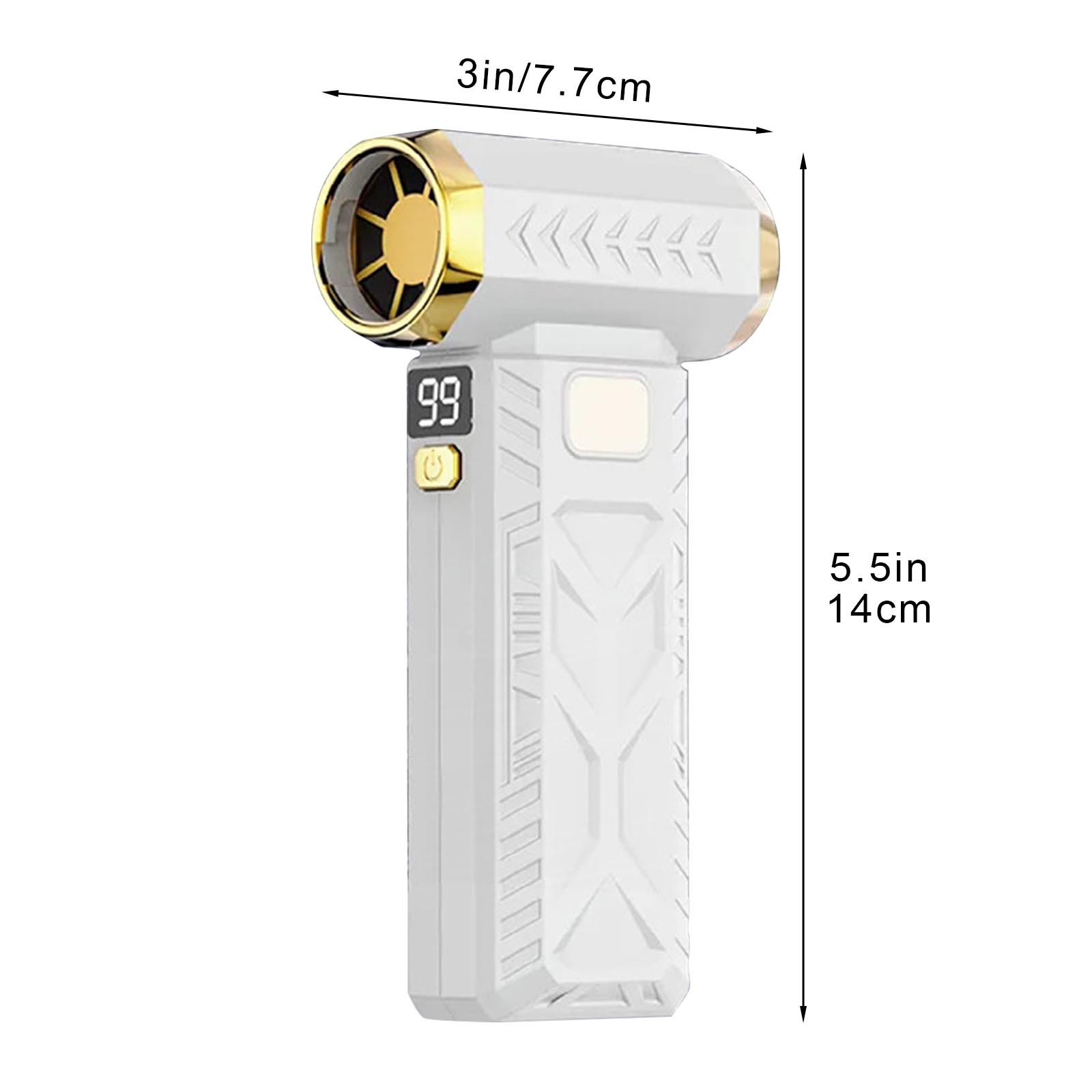Portable Brushless Turbine Blower, High‑speed 130,000 Rpm Air Duster for Snow Removal and Cleaning, Multi‑function Handheld Tool, Rechargeable Battery with 6000mah, Blowing and Vacuuming Modes