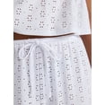 thumbnail image 2 of No Boundaries Eyelet Cami and Pants Sleep Set, 2-Piece, Women's XS-XXL, 2 of 4