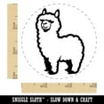 thumbnail image 2 of Cute Alpaca is Fluffy and Fuzzy Self-Inking Rubber Stamp Ink Stamper - Black Ink - Small 3/4 Inch, 2 of 7