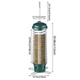 thumbnail image 2 of Squirrel Proof Bird Feeder With Adjustable And Weather Guard For Outdoor Garden Wild Birds Heavy Duty Rustproof Large Capacity Easy Fill Hanging Portable Removable Tray Base, 2 of 3