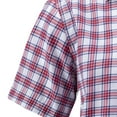 thumbnail image 4 of hotojiny Mens Dress Shirts Short Sleeve Button down Plaid Shirt Casual Regular Fit Stretch Tops Summer Wedding Vacation Shirt, 4 of 6
