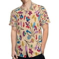 thumbnail image 4 of High Quality Hawaiian Shirts for Men Short Sleeve Aloha Beach Shirt Floral Summer Casual Button Down Shirts Blouses UJGKVW, 4 of 7