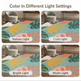 thumbnail image 7 of ODIKA 4'x6' Teal Coral Tropical Bliss Decorative Washable Area Rug Vibrant Botanical Patterns with Sunflower Motifs Pet Friendly, Non-Shedding for Bedroom, Reading Nook, 7 of 7