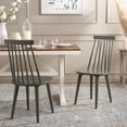 thumbnail image 2 of SAFAVIEH Burris Classic Wood Solid Dining Bistro Chair, Dusty Green (Set of 2), 2 of 14