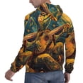 thumbnail image 6 of Sikiie Starry Night Guitar Turtle Men's Hoodie, Essentials Hoodie, Sweatshirt, Pullover Hooded Sweatshirt for Men-Large, 6 of 7
