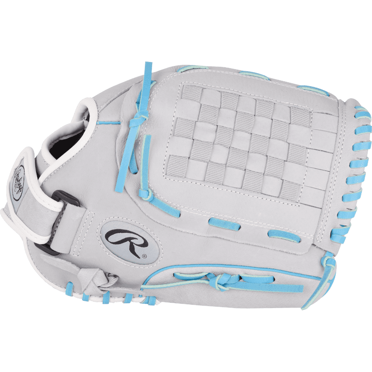 Rawlings Fastpitch Glove Gray/Blue | Right Hand Throw | 12.5