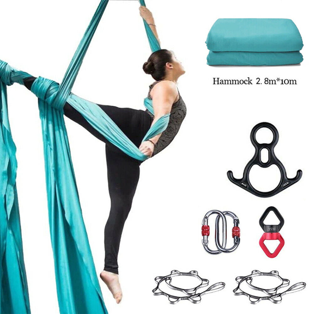 10m Aerial Silk Yoga Swing Mounting Kit Quality Silk Anti-Gravity Fitness 