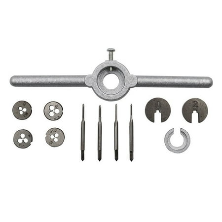 

12PCS/set HSS Metric Taps Dies Wrench Handle Kit M1-M1.6 Screw Thread Making