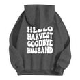 thumbnail image 4 of WEAIXIMIUNG Robes Sweat-Shirt pour Femmes 2025 Hoodie Décontracté à Col Rond avec Poche Imprimé Lettres Anglaises, 4 of 5