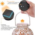 thumbnail image 3 of Farol solar para exterior, faroles LED para exterior, luces solares para uso exterior, IP65 resistente al agua, decoración navideña para jardín colgante, luces solares para jardín, estaca para, 3 of 5