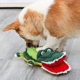 thumbnail image 3 of CNKOO Clearance! Pet Crocodile Dog Sniffing Toys For Dog Puzzle Toys Pet Snuffle Feeding Mat Interactive Game For Dog Soft Pet Sniffing Nose Mat Green, 3 of 12