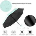 thumbnail image 3 of Travel Umbrella - Mini Compact Folding Umbrella with Pouch, 8 Ribs, Lightweight Portable Umbrella, Small Sun and Rain Umbrella, 3 of 4
