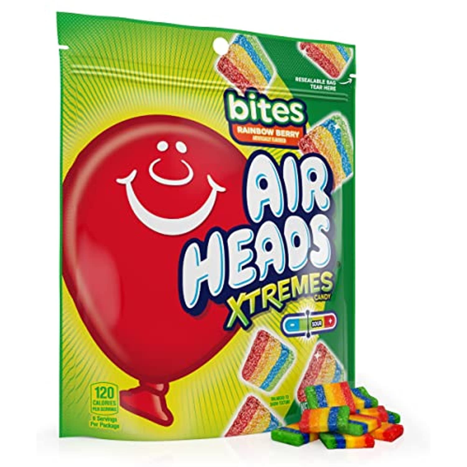 Airhead Xtremes Bites Rainbow Berry, 9 Oz - Walmart.com