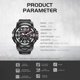 thumbnail image 3 of Mirar 8035 Reloj deportivo informal multifuncional para hombres Reloj de pulsera electrónico electrónico impermeable de 50 m con función luminosa / alarma / cronómetro / calendario automáti 1 1, 3 of 5
