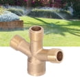 thumbnail image 1 of LHCER 4‑Way Connector Hard Texture M14 Thread Hose Splitter Durable For Garden Irrigation For Sprinkling, 1 of 8