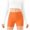 Orange, variant on ZQUUVOU Kids High Waist Bike Shorts Slimming Spring Summer Activewear Shorts with Pocket Yoga Shorts for Boys Girls Yellow