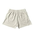 thumbnail image 2 of LOVZFMLL Men's Athletic Shorts, Men's Summer Shorts, Active Performance Basketball Workout Gym Waffle Short with Elastic Waist Drawstring Khaki 3XL, 2 of 6