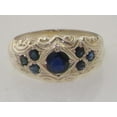 thumbnail image 5 of LBG 925 Sterling Silver Real Genuine Sapphire Womens Band Ring - Size 10, 5 of 6