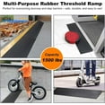 thumbnail image 4 of Ruedamann 1.4" Rise Non-Skid Solid Rubber Wheelchair Ramp for Wheelchairs,Holds Up to 1500 lbs,Threshold Ramp Used for Thresholds,Doorways and Bathroom, 4 of 8