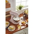 thumbnail image 4 of KitchenAid Artisan Series KSM195PSFT - Batidora de pie con cabezal inclinable con paquete de accesorios premium, color rosa pluma, color rosa KitchenAid NA, 4 of 4