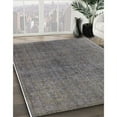 thumbnail image 2 of Ahgly Company Indoor Square Mid-Century Modern Carbon Gray Oriental Area Rugs, 3' Square, 2 of 6