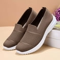 thumbnail image 7 of longantii Orthopedic Casual Shoes for Women Arch Support Non Slip Slip on Nurse Shoes Wide Width Mesh Stretch Business Casual Shoes Soft 2026 Orthopedic Shoes Brown, 7 of 7