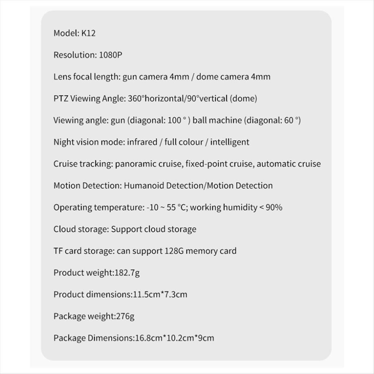 1080P HD WiFi IP Camera Dual Lens Dual Screen Baby Monitor Home Security Camera PTZ Auto Tracking CCTV